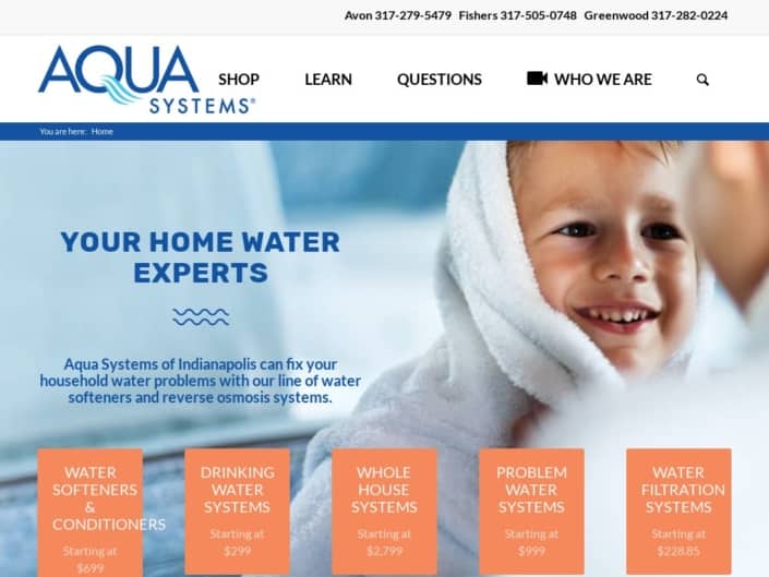 Aqua Systems site Design by Doug Walker
