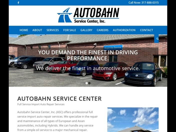 Autobahn Service Center site Design by Doug Walker