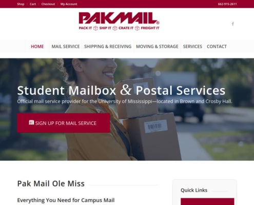 Pak Mail Ole Miss