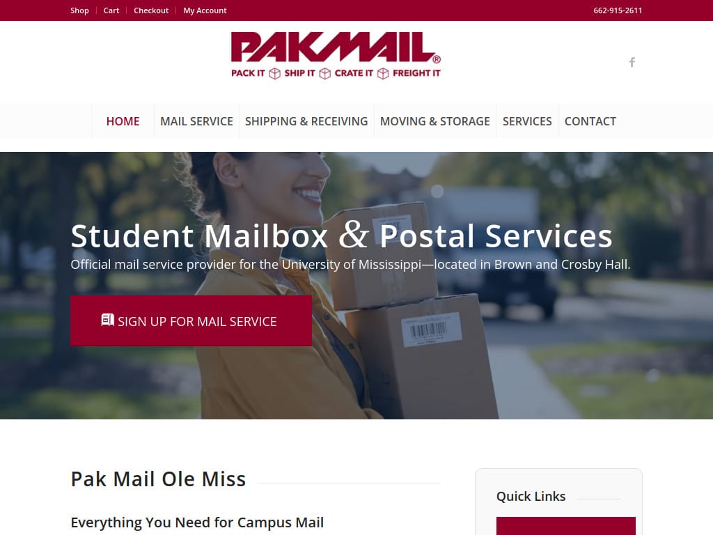 Pak Mail Ole Miss